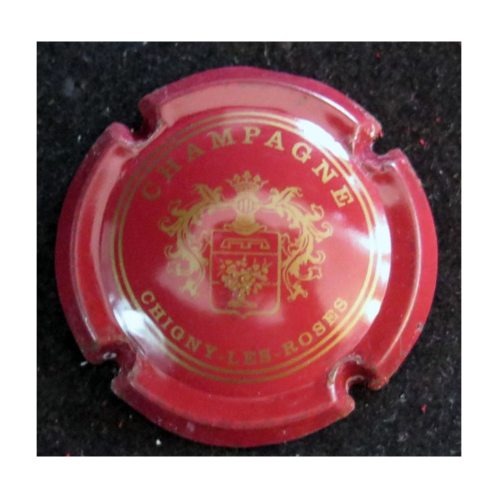Capsule Muselet de bouteille de champagne GARDET n° 2 Bordeaux et or