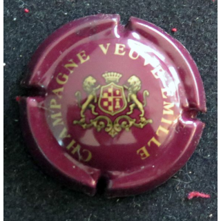 Capsule Muselet de bouteille de champagne VEUVE EMILLE n° 1 Violet foncé