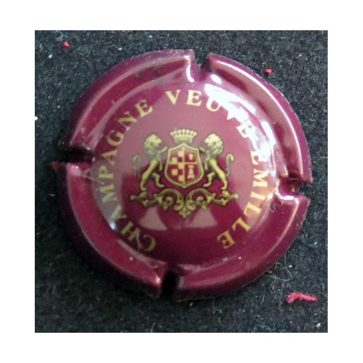 Capsule Muselet de bouteille de champagne VEUVE EMILLE n° 1 Violet foncé