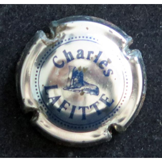 Capsule Muselet de bouteille de champagne LAFITTE Charles n° 1 Acier et bleu foncé 