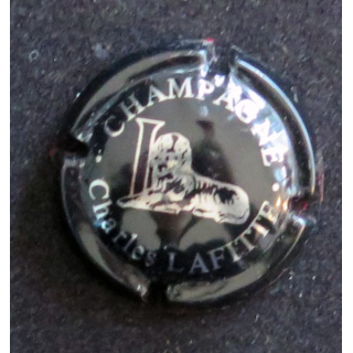 Capsule Muselet de bouteille de champagne LAFITTE Charles n° 5 Noir et métal