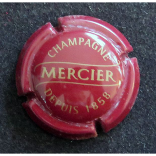 Capsule Muselet de bouteille de champagne MERCIER n° 29 Bordeaux et Or