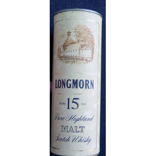 Mignonette de Whisky malt Longmorn 15 ans d'âge dans son coffret 