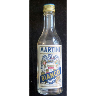 Mignonette de Martini Bianco 6,5 cl 16° bouteille vide
