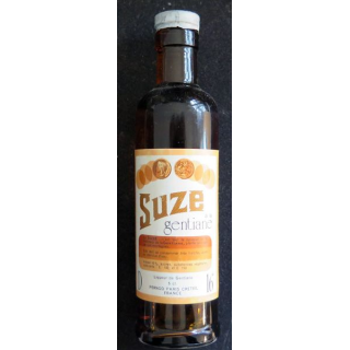 Mignonette de Suze Gentiane étiquette polychrome 5 cl 16°