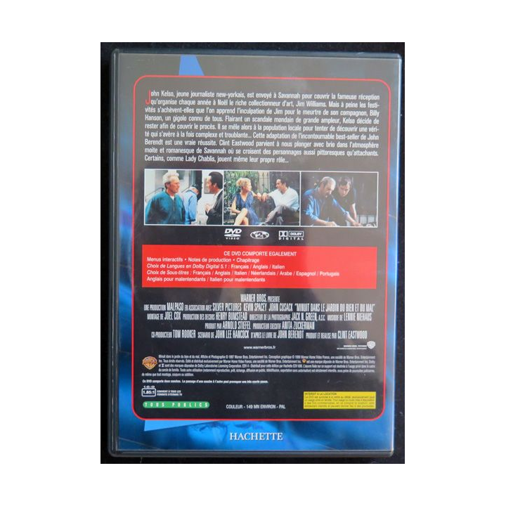 DVD :  Minuit dans le jardin du Bien et du Mal de Clint Eastwood