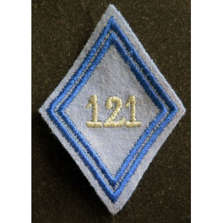 LOSANGE DE BRAS MODÈLE 45 : 121° Compagnie du matériel du territoire cadre