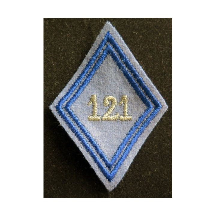 LOSANGE DE BRAS MODÈLE 45 : 121° Compagnie du matériel du territoire cadre
