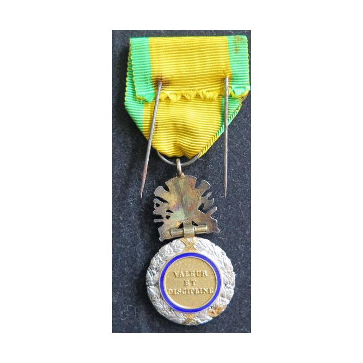 FRANCE : Médaille militaire 1870 3° république en argent émaux parfaits