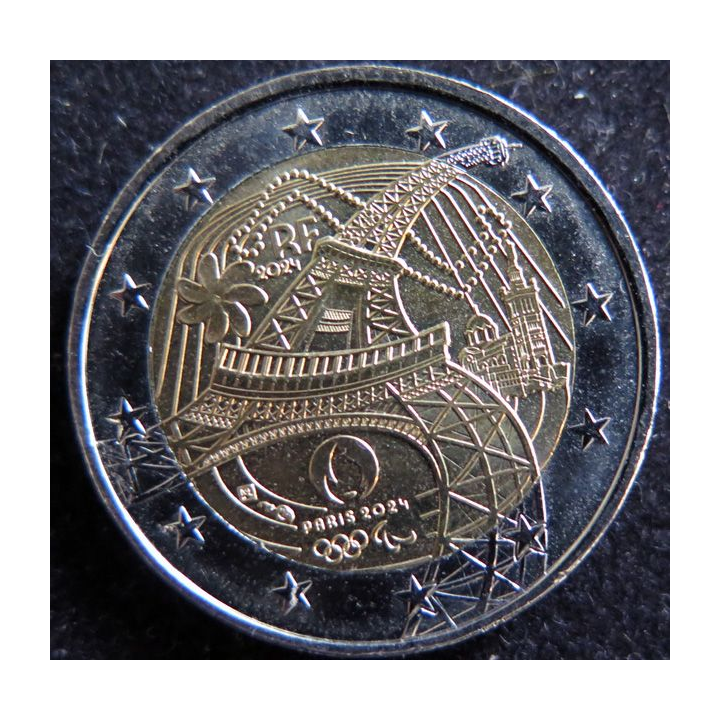 FRANCE : Pièce de 2 euros Jeux Olympiques Paris 2024