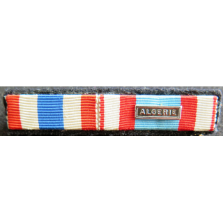 Barrette de 2 décorations françaises police et commémorative Algérie