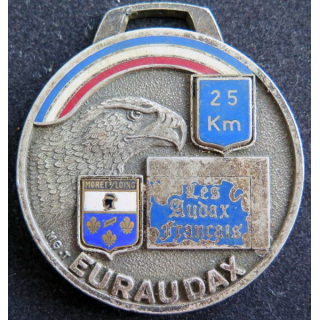 Médaille des 25 kms d'Euraudax de Moret sur Loing