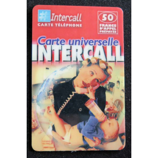 Carte téléphonique Intercall 50 F D'appel prépayés