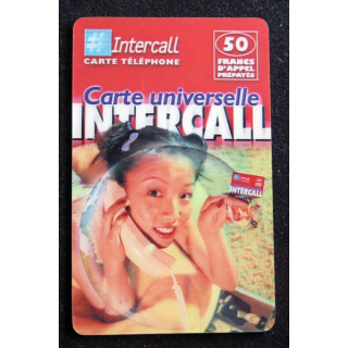Carte téléphonique Intercall 50 F D'appel prépayés