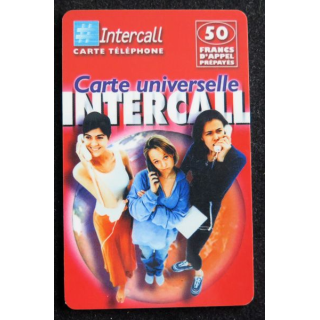 Carte téléphonique Intercall 50 F D'appel prépayés