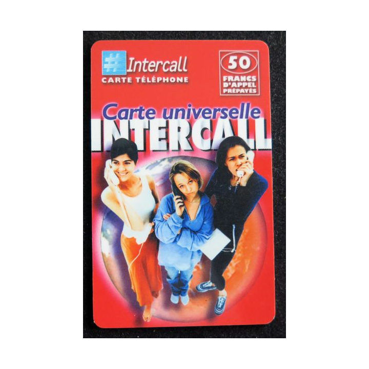 Carte téléphonique Intercall 50 F D'appel prépayés