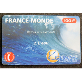 Carte téléphonique France-Monde 100 F  retour aux éléments 2. L'eau