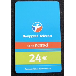 Carte téléphonique Bouygues Telecom carte Nomad 24 €