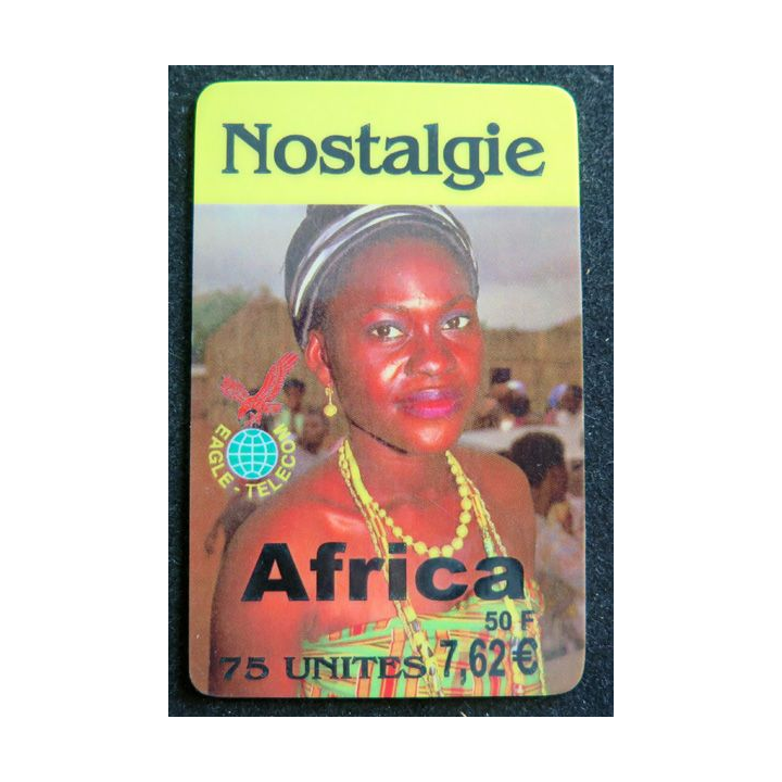 Carte téléphonique Africa 75 unités 50 f 7,62 €