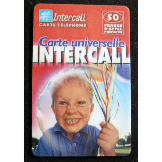 Carte téléphonique Intercall 50 F D'appel prépayés