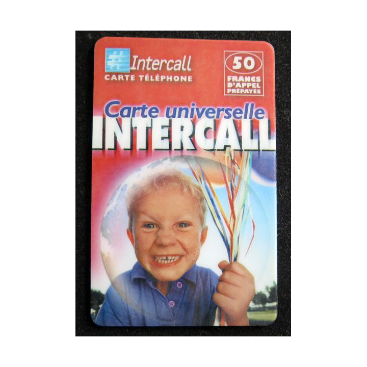 Carte téléphonique Intercall 50 F D'appel prépayés