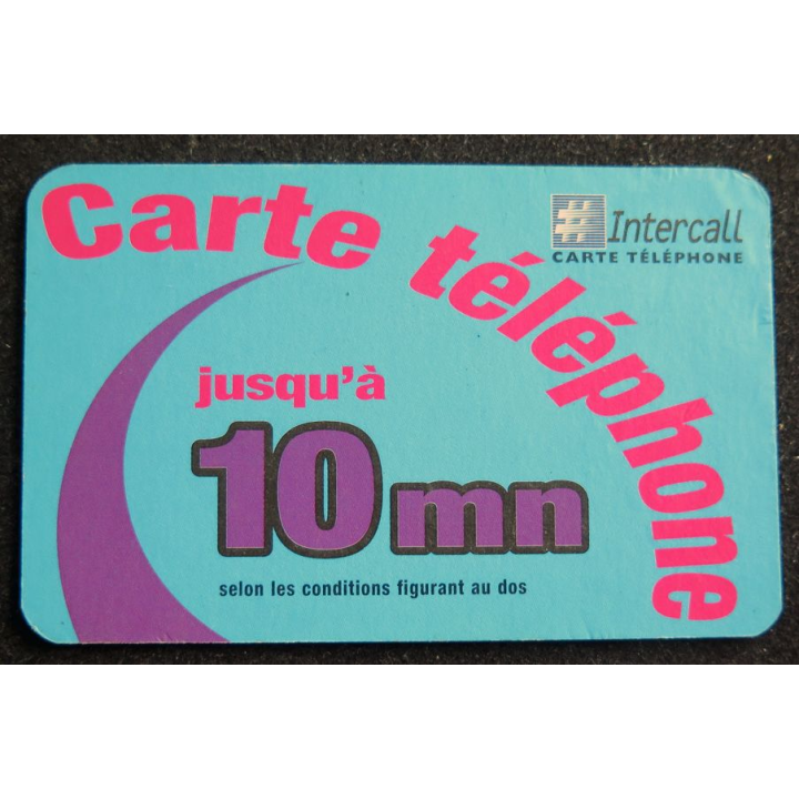 Carte téléphonique Intercall jusqu'à 10 minutes