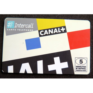Carte téléphonique Intercall 5 minutes d'appel prépayées Canal+