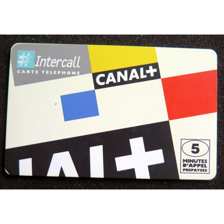 Carte téléphonique Intercall 5 minutes d'appel prépayées Canal+