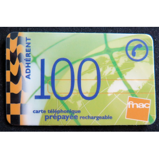 Carte téléphonique Kertel 100 prépayée rechargeable FNAC