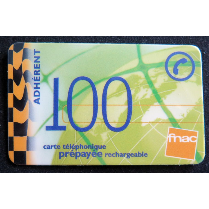 Carte téléphonique Kertel 100 prépayée rechargeable FNAC