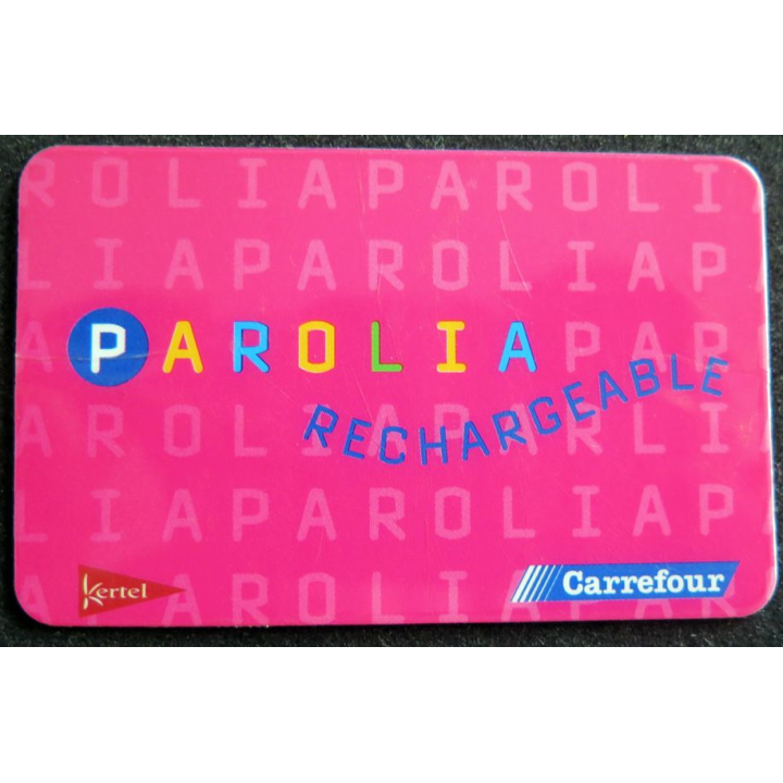 Carte téléphonique Kertel Parolia rechargeable Carrefour