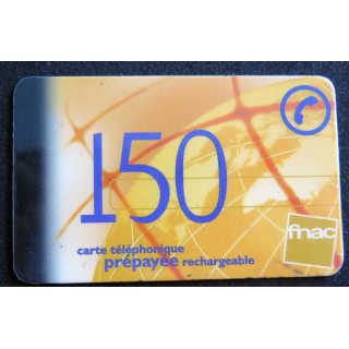 Carte téléphonique Kertel 150 prépayée rechargeable FNAC