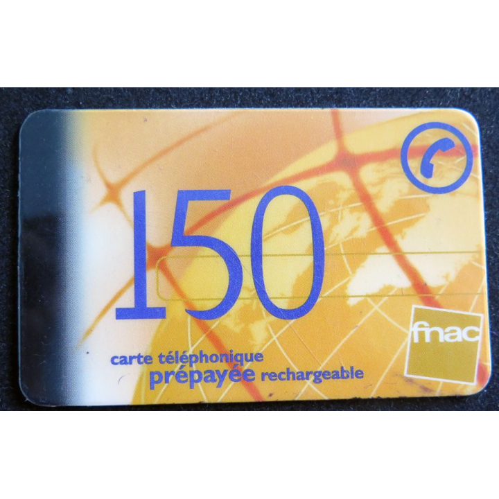Carte téléphonique Kertel 150 prépayée rechargeable FNAC