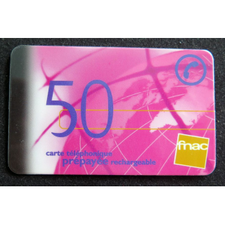 Carte téléphonique Kertel 50 prépayée rechargeable FNAC