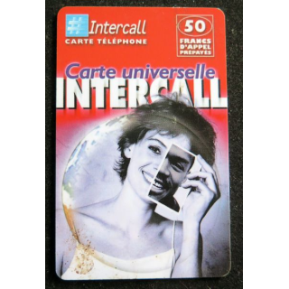 Carte téléphonique Intercall 50 F D'appel prépayés