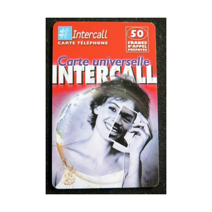 Carte téléphonique Intercall 50 F D'appel prépayés