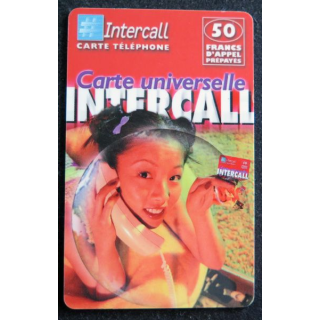 Carte téléphonique Intercall 50 F D'appel prépayés