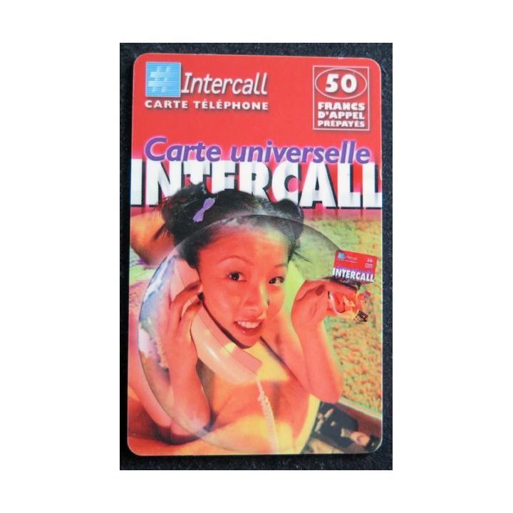 Carte téléphonique Intercall 50 F D'appel prépayés