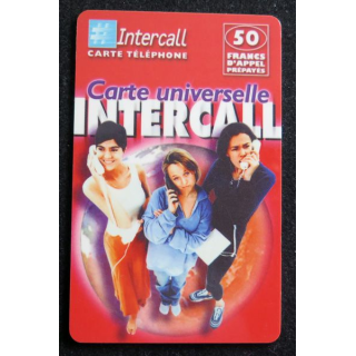 Carte téléphonique Intercall 50 F D'appel prépayés