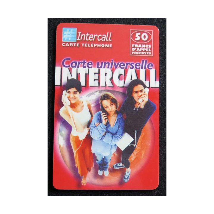 Carte téléphonique Intercall 50 F D'appel prépayés