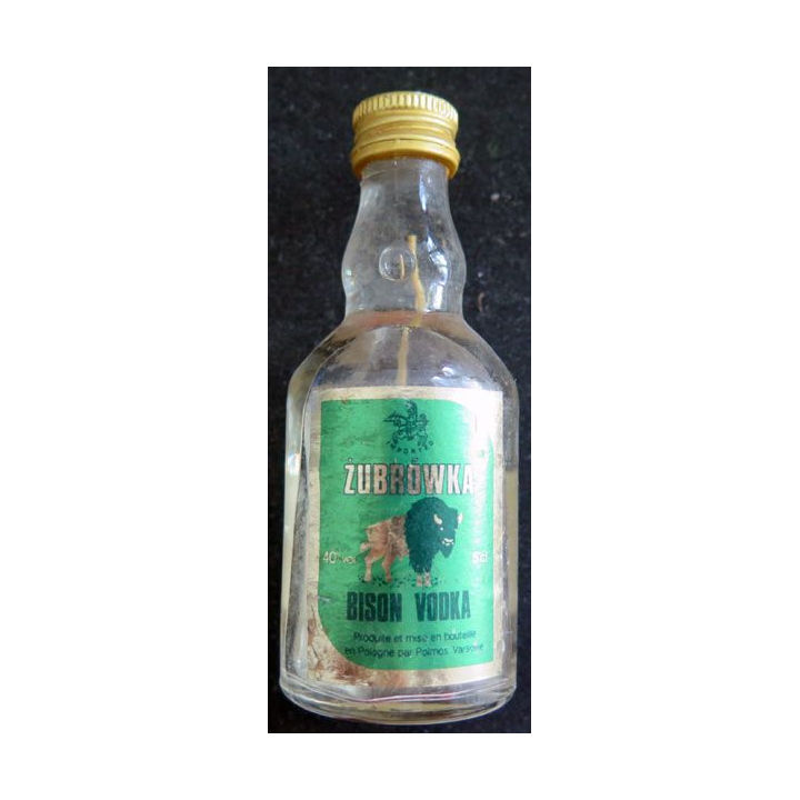 Mignonette de Bison Vodka Zubrowka 5 cl 40° (avec une part des anges évaporée)