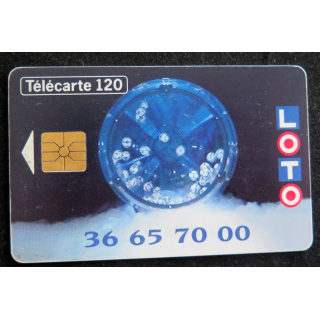 Carte téléphonique Télécarte 120 Loto