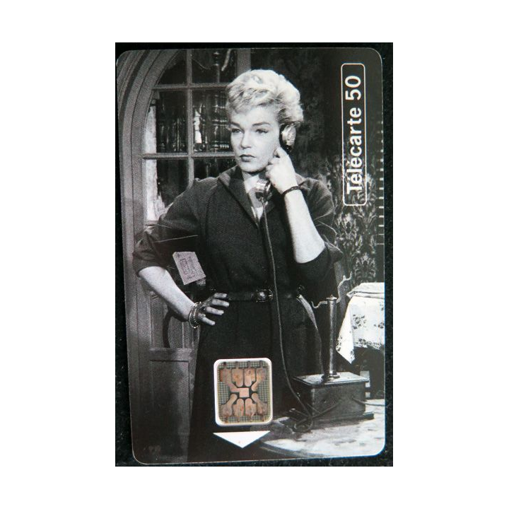 Carte téléphonique Télécarte 50 Téléphone et cinéma Simone Signoret