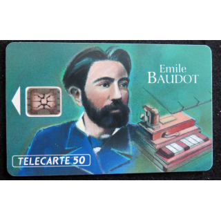 Carte téléphonique Télécarte 50 Emile Baudot