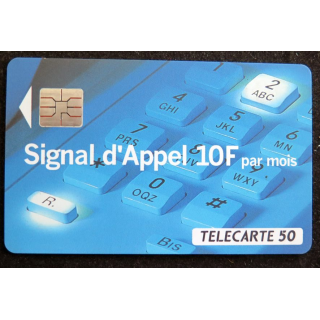 Carte téléphonique Télécarte 50 Signal d'Appel 10F