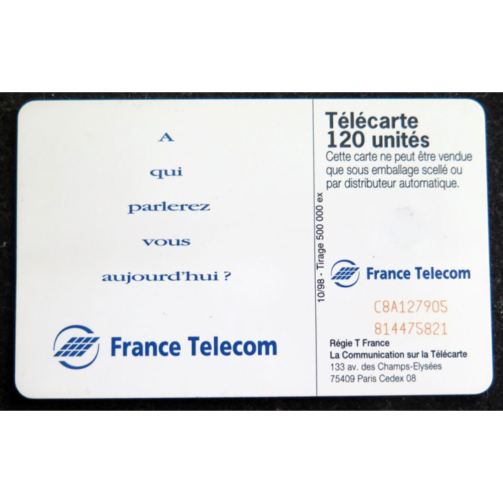 Carte téléphonique télécarte 120 France Télécom