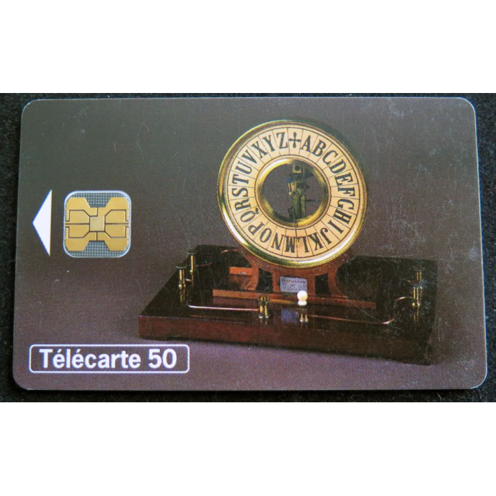 Carte téléphonique Télécarte 50 Télégraphe Bréguet Récepteur 1845