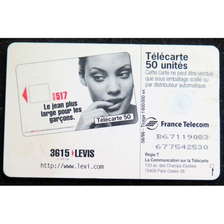 Carte téléphonique Télécarte 50 Lewis