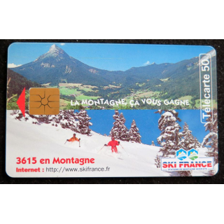 Carte téléphonique télécarte 50 Ski France