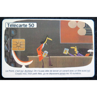 Carte téléphonique télécarte 50 LE POINT 25 ans